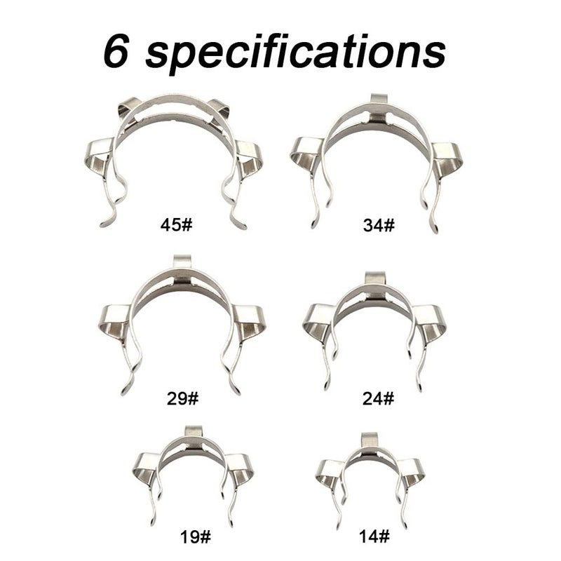 ADAMAS-BETA 3 Pieces 29mm Metal Joint Clips #29 Lab Keck Clips Stainless Steel Keck Clamp Laboratory Clamp - Image 2